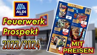 ALDI SÜD FEUERWERK PROSPEKT 2023/2024 | MIT PREISEN! image