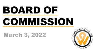 March 3, 2022 P/Z & Full Commission Meeting