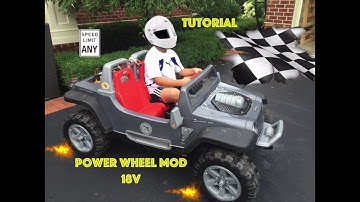 SAFEST:  18V Power Wheels Jeep Hurricane Modification