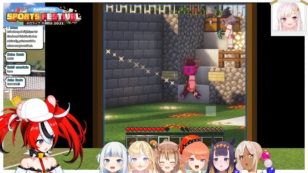 Amelia & Kronii Fighting During the Sports Festival 2021 (Both POV)! [Red Team C & White Team C]