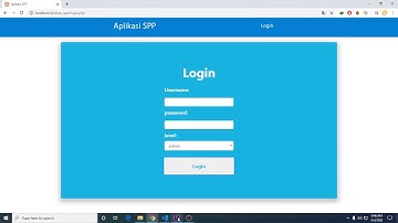 UKK RPL Membuat Aplikasi SPP HTML CSS Bootstrap PHP