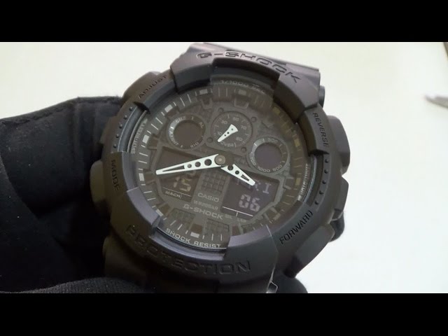 Kiwi Derbevilletest altijd Casio - G-Shock GA-100-1A1 Review - YouTube