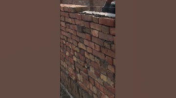 the process of installing bricks to make house walls #construction #popular #brick #wall #shorts