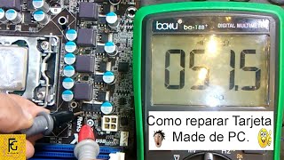 COMO REPARAR TARJETA MADRE DE PC,    (   Curso N: 1  )