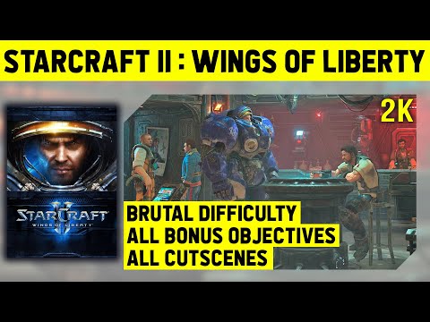 Starcraft 2: Wings Of Liberty Longplay - Brutal Difficulty - All Cutscenes - 1440p60+ FPS