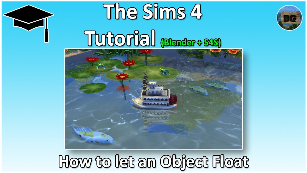 The Sims 4 Tutorial How to let Objects Float on water (S4S & Blender