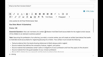 Canvas Rich Content Editor
