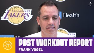 Frank Vogel talks about the hard work players and coaches are putting | Lakers Workouts