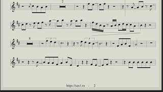 Phil Collins - In The Air Tonight (Sheet music & Backing track Sax Alto ) Vintage Culture remix