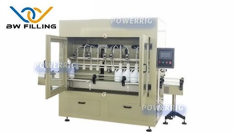 Detergent Filling Machine: One minute to show you how does machine fill automatically