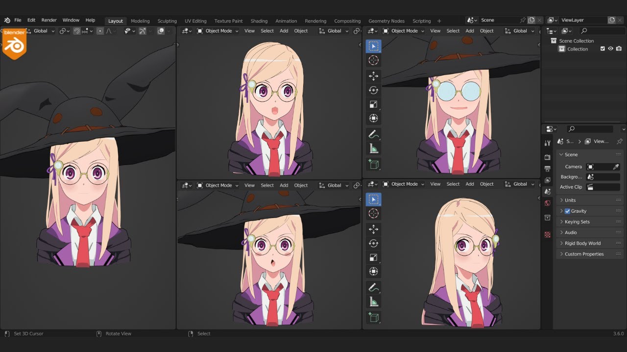 Texturing/Rendering Anime characters in Blender [Tutorial] 