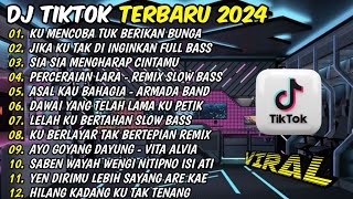 DJ VIRAL TIKTOK TERBARU 2024 FULL BASS  | DJ KU COBA TUK BERIKAN BUNGA REMIX TERBARU 2024 🎵