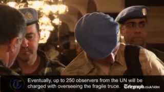 Syria: UN ceasefire monitors visit Deraa