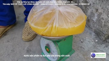 Máy ép thủy lực dùng vắt nước cốt cam, bưởi, dâu tây, dưa hấu - Điện Cơ Xanh - 0984467870