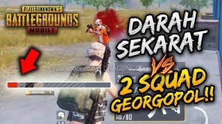 HP SUPER LOW VS 2 SQUAD DI GEORGOPOL!! PANAS DINGIN!! | SOLO VS SQUAD | PUBG MOBILE