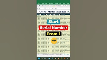 Serial Number in excel | #Maksudq8 #Shorts