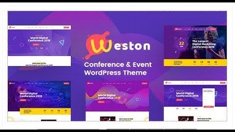 Weston - Conference & Event WordPress Theme | Themeforest Templates