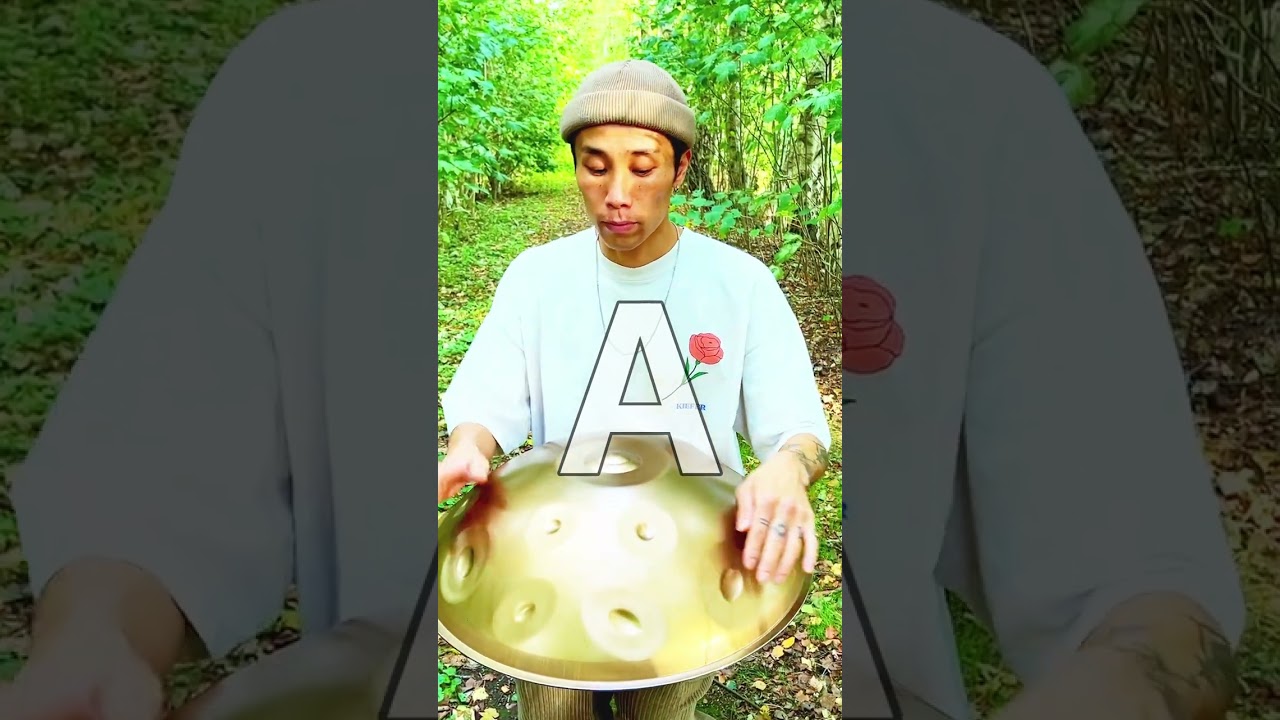 『どっちのハンドパンのメロディが森に合う？』#マジで叩けるようになる #shorts #REOMATSUMOTO #HandPan #ハンドパン #手碟 #癒しの楽器