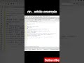 do...while example // C programming