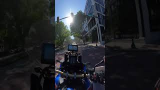 Close call downtown! 🏍️ Always stay alert on the road. #AfricaTwin #RideSafe #MotorcycleLife