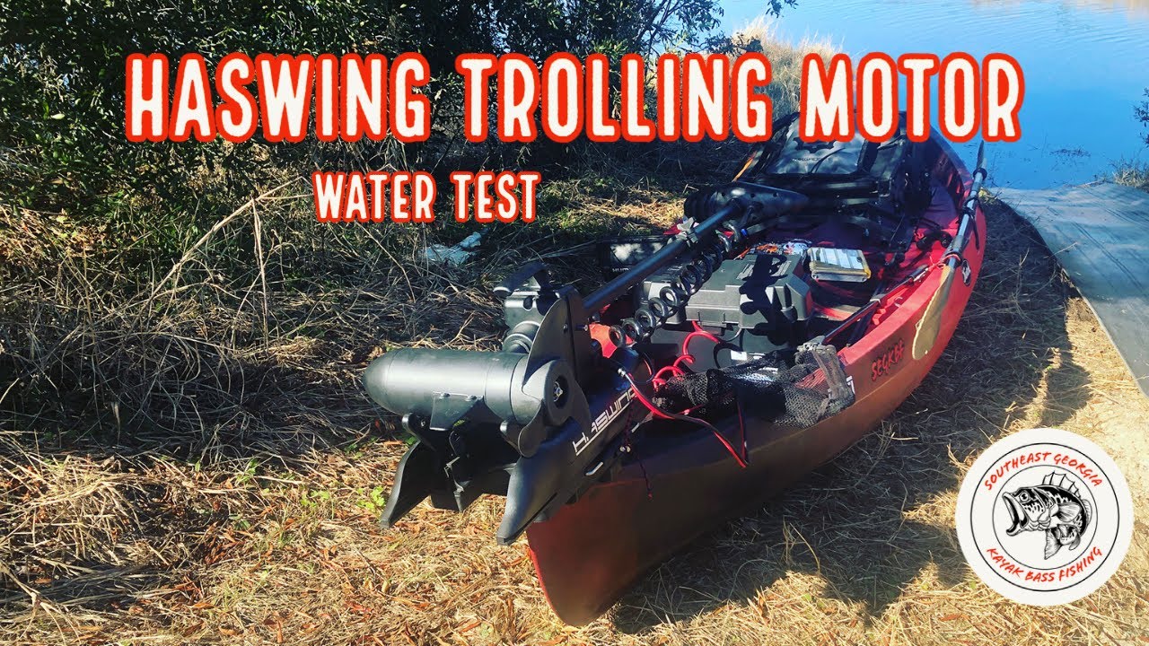 HASWING TROLLING MOTOR: Water Test Reveals What Bass are Waiting To Catch  In Your Kayak 