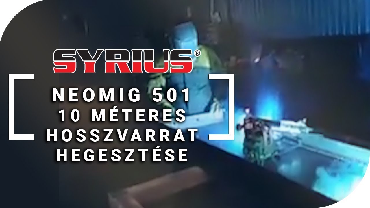 Syrius Neomig 501 hegesztő inverter 10 méteres hosszvarrat hegesztése