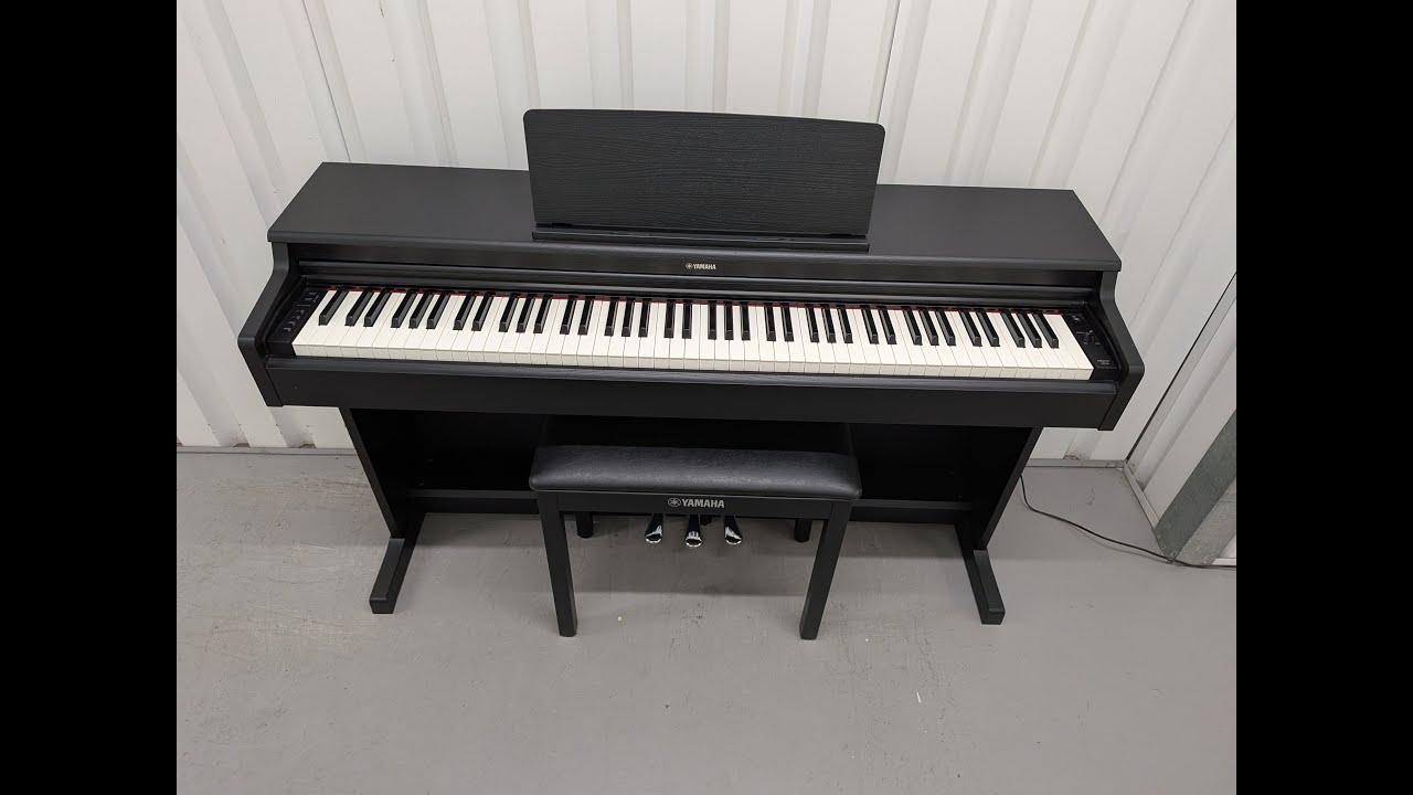 Yamaha Arius YDP-164 Digital Piano satin black, clavinova keyboard stock # 26036