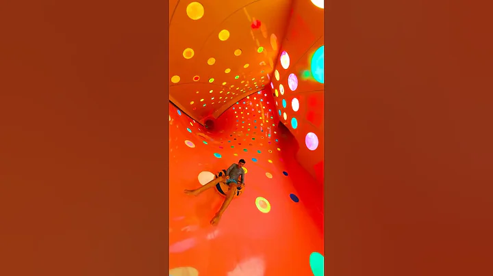 Polkadot funnel water slide! #shorts