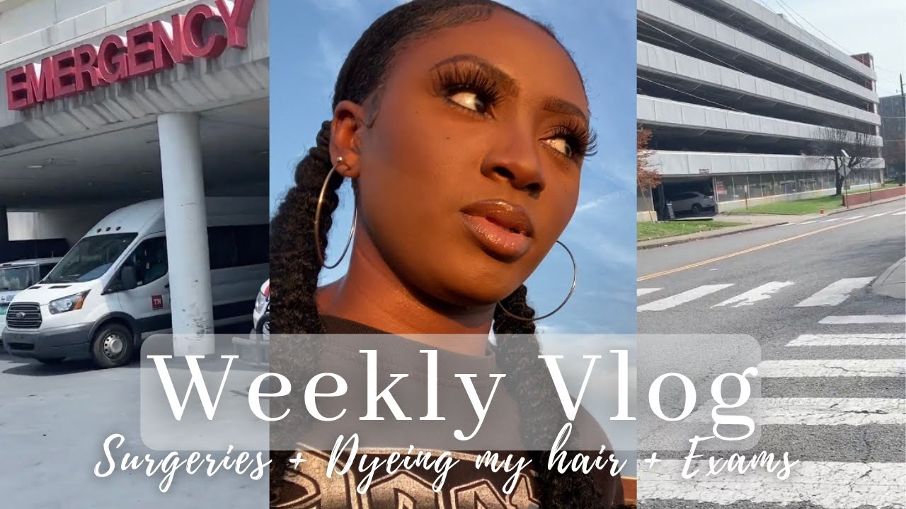 MEDICAL SCHOOL VLOG | GYN SURGERIES + DYEING MY HAIR BLACK?? + SKILLS EXAMS + MORE | WEEKLY VLOG