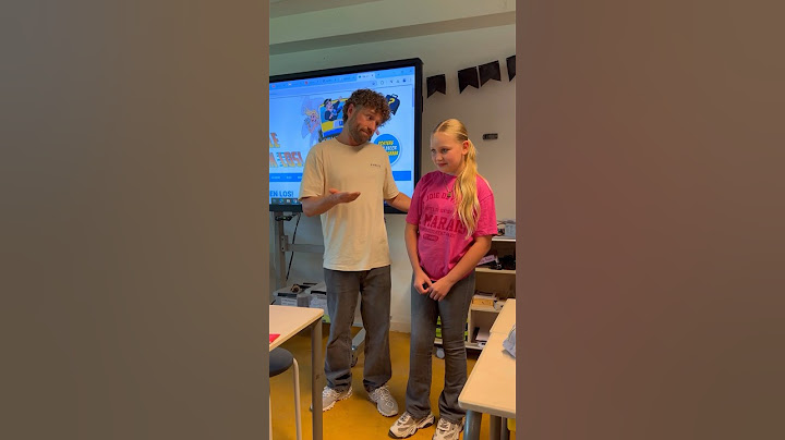Wanneer er in de klas iets teveel naar het songfestival is gekeken!
