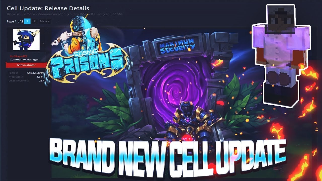 Cosmic Prisons LIVE Brand New cell update!! Valron Planet!!
