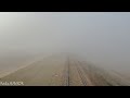 Sntf  cabride ouedrhiou  relizane driving in foggy weather train algiers  oran720