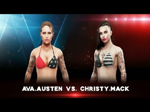 Ava Austen (Bikini) [Adult Actress] vs. Christy Mack (Bikini) [Adult Actress] ★ WWE 2K19 ★