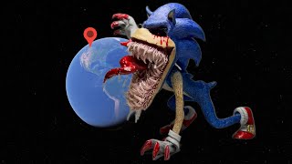 REAL SCARIEST GIANT SONIC.EXE in the WORLD with 1000+ TEETH on Google Earth! screenshot 3