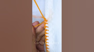 ❤️‍🔥 Super cute border embroidery design! #shorts #trending #cute #viral #embroidery #art #tutorial