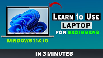 How to Use a Laptop for Beginners (2025) - Quick Guide | Laptop Basic Course in 3 minutes