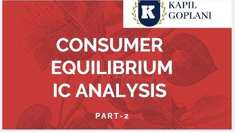 Consumer Equilibrium Indifference  Analysis Approach   Part 2