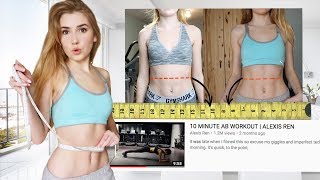 I did alexis ren's 10 minute ab workout for 30 days! post new video's
fridays & sundays sometime's tuesdays! subscribe here
http://bit.ly/2fmi05q instagr...