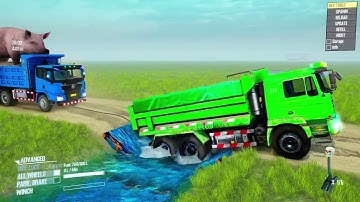 Spintires: Mudrunner | Heavy Tractor Small Log Truck Mud Wrestling Match Day148