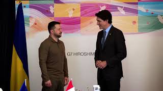 Зеленский в Хиросиме встретился с Джастином Трюдо(Zelensky met with Justin Trudeau in Hiroshima)