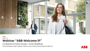 Webinar about ABB-Welcome IP door communication