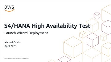 S4/HANA High Availability Test - Launch Wizard Deployment