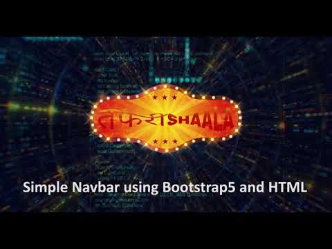Design a Responsive Navbar using bootstrap 5 | Tafrishaala