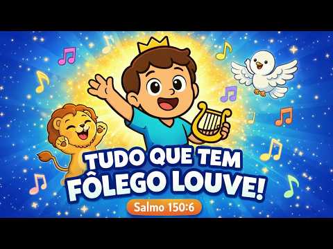 Tudo Que Tem Fôlego Louve! 🎵 Música Infantil Cristã Alegre | Salmo 150:6 | Louvor para Crianças