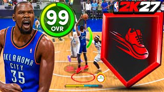 “MAXED” PRIME KEVIN DURANT BUILD is DESTROYING in RANDOM REC in NBA 2K27! BEST 6’9 BUILD