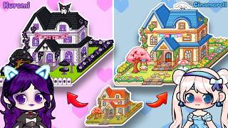Game World  KUROMI VS CINNAMOROLL ✨House Maker | Game World House Ideas screenshot 1