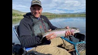 Idaho Kayak Fishing Hawkins Reservoir Bows and Cutts