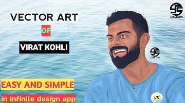 Vector art of VIRAT KOHLI 🔥in mobile infinite design / #virat_kohli #ys_creation #cricket #cricketer