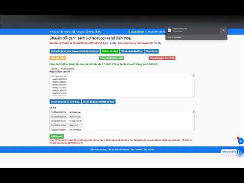 Video Hướng dẫn chuyển đổi danh sách uid facebook sang số... - youtube
