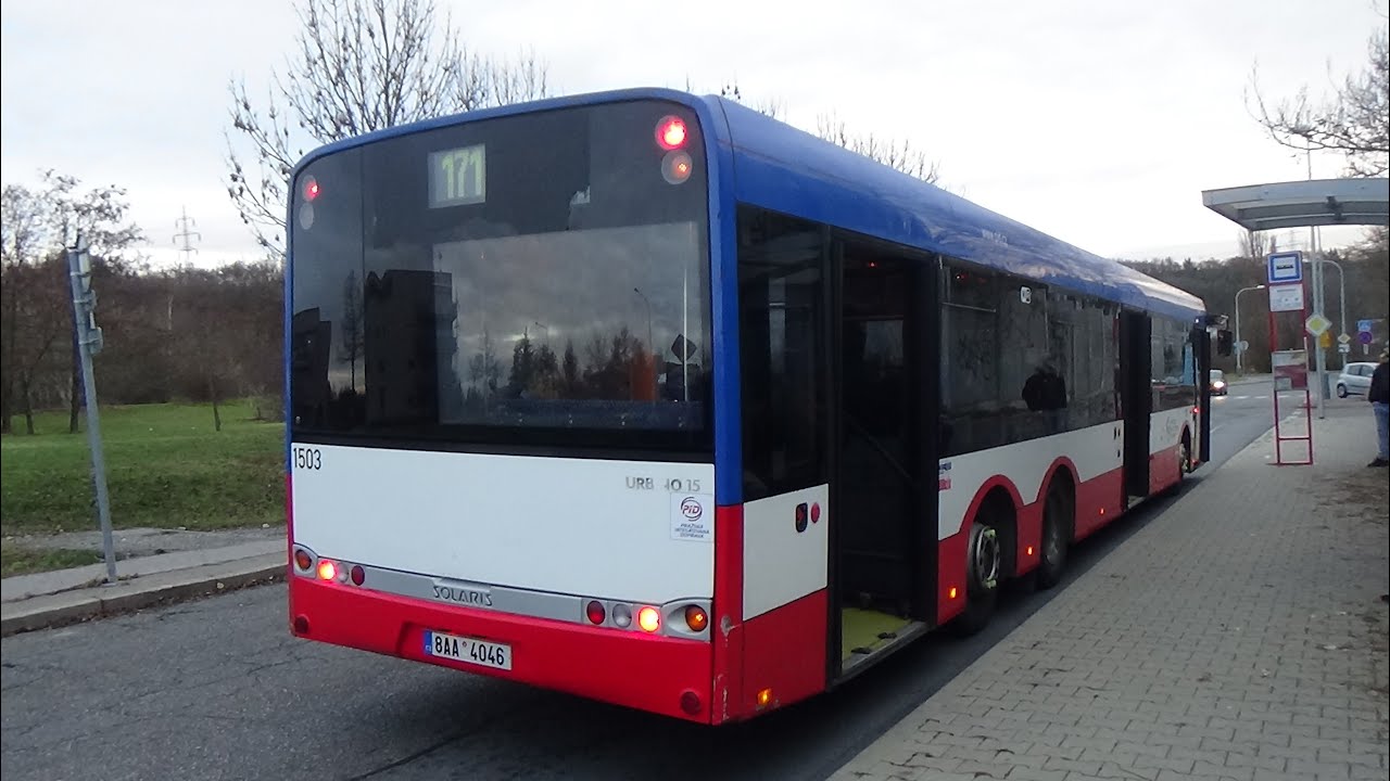 Autobus Solaris Urbino 15 III ev.č. 1503 na lince 171